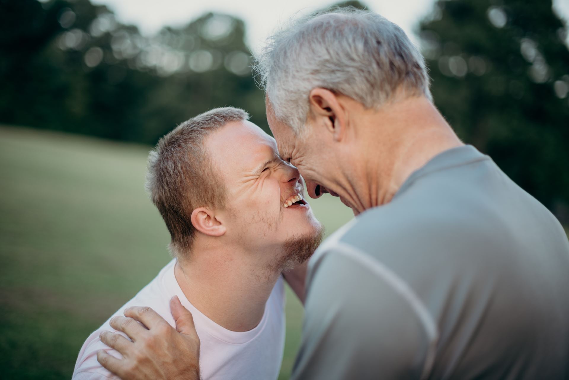 two people embracing